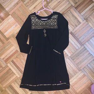 Pink Chicken Girls Size 7y Black Dress w/ Gold Accents NWOT